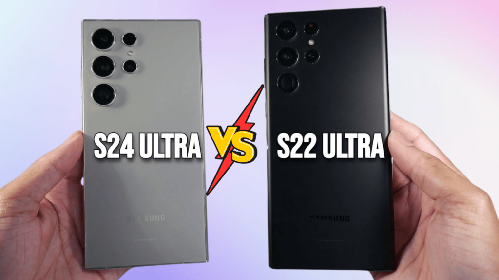 compare samsung galaxy s22 ultra pro with s24 ultra pro