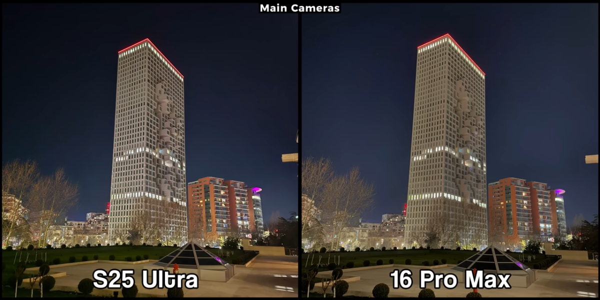 Samsung Galaxy S25 Ultra vs iPhone 16 Pro Max Camera Test